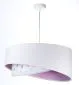 Lampa wisząca SPECK biała/fioletowa asymetryczna kolorowa | MIRAT. w stylu kolekcja