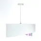Lampa wisząca BLEACH biała z kwiatowym motywem welurowa | MIRAT. w stylu kolekcja