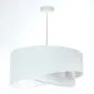Lampa wisząca WHITE FLOWER biała aksamitna nowoczesna | MIRAT. w stylu kolekcja