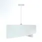 Lampa wisząca WHITE FLOWER biała aksamitna nowoczesna | MIRAT. w stylu kolekcja