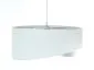 Lampa wisząca WHITE FLOWER biała aksamitna nowoczesna | MIRAT. w stylu kolekcja