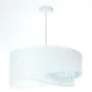 Lampa wisząca WHITE SEA biała nowoczesna welurowa | MIRAT. w stylu kolekcja