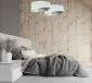 Lampa wisząca GRAY DUNE biała/srebrna aksamitna nowoczesna | MIRAT. w stylu  kolekcja