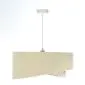 Lampa wisząca SAND FLOWER 2 beżowa/złota welurowa do jadalni | MIRAT. w stylu kolekcja