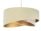 Lampa wisząca SAND FLOWER 2 beżowa/złota welurowa do jadalni | MIRAT. w stylu kolekcja