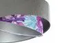 Lampa wisząca GRAY FLOWER szara/srebrna asymetryczna podwójny abażur | MIRAT. w stylu kolekcja