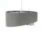 Lampa wisząca GRAY FLOWER szara/srebrna asymetryczna podwójny abażur | MIRAT. w stylu kolekcja