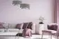 Lampa wisząca GRAY FLOWER szara/srebrna asymetryczna podwójny abażur | MIRAT. w stylu kolekcja