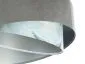 Lampa wisząca GRAY SEA szara/srebrna welurowa elegancka | MIRAT. w stylu kolekcja