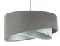 Lampa wisząca GRAY SEA szara/srebrna welurowa elegancka | MIRAT. w stylu kolekcja