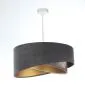 Lampa wisząca TOURMALINE szara/złota nowoczesna elegancka | MIRAT. w stylu kolekcja