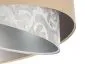 Lampa wisząca ALBIT beżowa srebrna trzykolorowa aksamitna | MIRAT. w stylu kolekcja
