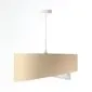Lampa wisząca ALBIT beżowa srebrna trzykolorowa aksamitna | MIRAT. w stylu kolekcja