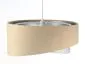 Lampa wisząca ALBIT beżowa srebrna trzykolorowa aksamitna | MIRAT. w stylu kolekcja