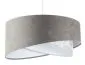 Lampa wisząca ALBIT szara/biała welurowa nowoczesna | MIRAT. w stylu kolekcja