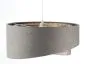 Lampa wisząca ASHES szara/złota welurowa do jadalni | MIRAT. w stylu kolekcja