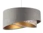 Lampa wisząca ASHES szara/złota welurowa do jadalni | MIRAT. w stylu kolekcja
