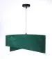 Lampa wisząca GEMSTONE zielona/srebrna nowoczesna do salonu | MIRAT. w stylu kolekcja