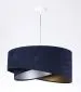 Lampa wisząca AGAU granatowa welurowa do salonu | MIRAT. w stylu kolekcja