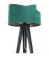 Lampa stołowa GEMSTONE zielona/złota/czarna asymetryczna | MIRAT. w stylu kolekcja