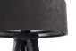 Lampa stołowa GEMSTONE czarna/srebrna/czarna welurowa | MIRAT. w stylu kolekcja