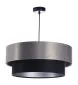 Lampa wisząca DOUBLE 40 czarna/szara podwójna satynowa | MIRAT. w stylu  kolekcja