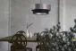 Lampa wisząca DOUBLE 40 czarna/szara podwójna satynowa | MIRAT. w stylu  kolekcja