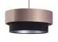 Lampa wisząca DOUBLE 60 czarna/beżowa podwójna walec | MIRAT. w stylu kolekcja
