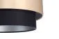 Lampa wisząca DOUBLE 50 czarna/kremowa nowoczesna na 1 żarówkę | MIRAT. w stylu kolekcja
