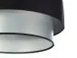 Lampa wisząca DOUBLE BLACK 40 srebrna/czarna elegancka dwukolorowa | MIRAT. w stylu kolekcja
