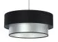 Lampa wisząca DOUBLE BLACK 40 srebrna/czarna elegancka dwukolorowa | MIRAT. w stylu kolekcja