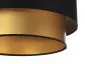 Lampa wisząca DOUBLE BLACK 60 złota/czarna nad stół ręcznie robiona | MIRAT. w stylu  kolekcja