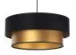 Lampa wisząca DOUBLE BLACK 40 złota/czarna z podwójnym abażurem | MIRAT. w stylu kolekcja