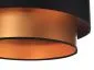 Lampa wisząca DOUBLE BLACK 40 miedziana/czarna w stylu glamour | MIRAT. w stylu kolekcja
