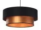 Lampa wisząca DOUBLE BLACK 40 miedziana/czarna w stylu glamour | MIRAT. w stylu kolekcja