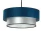 Lampa wisząca DOUBLE BLUE 60 granatowa/srebrna nad stół | MIRAT. w stylu kolekcja