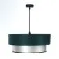 Lampa wisząca DOUBLE GREEN 60 zielona/srebrna dwukolorowa | MIRAT. w stylu kolekcja