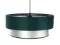 Lampa wisząca DOUBLE GREEN 60 zielona/srebrna dwukolorowa | MIRAT. w stylu kolekcja