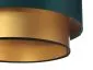 Lampa wisząca DOUBLE GREEN 40 zielona/złota w stylu glamour | MIRAT. w stylu kolekcja