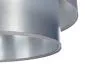 Lampa wisząca DOUBLE GRAY 50 szara/srebrna ręcznie robiona polska | MIRAT. w stylu kolekcja