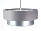 Lampa wisząca DOUBLE GRAY 50 szara/srebrna ręcznie robiona polska | MIRAT. w stylu kolekcja