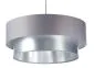Lampa wisząca DOUBLE GRAY 60 szara/srebrna do przedpokoju | MIRAT. w stylu kolekcja