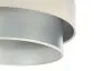 Lampa wisząca DOUBLE CREAM 40 kremowa/srebrna elegancka nowoczesna | MIRAT. w stylu kolekcja