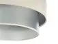 Lampa wisząca DOUBLE CREAM 50 kremowa/srebrna dwukolorowa ręcznie robiona | MIRAT. w stylu  kolekcja