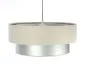 Lampa wisząca DOUBLE CREAM 40 kremowa/srebrna elegancka nowoczesna | MIRAT. w stylu kolekcja