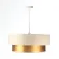 Lampa wisząca DOUBLE CREAM 60 kremowa/złota do jadalni | MIRAT. w stylu kolekcja