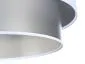 Lampa wisząca DOUBLE WHITE 60 biała/srebrna w kształcie walca | MIRAT.