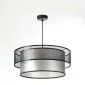 Lampa wisząca DOUBLE NET 40 srebrna w stylu loft | MIRAT.