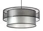 Lampa wisząca DOUBLE NET 60 srebrna polskiej produkcji ręcznie robiona | MIRAT.