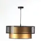 Lampa wisząca DOUBLE NET 50 złota na 1 żarówkę w stylu loft | MIRAT.